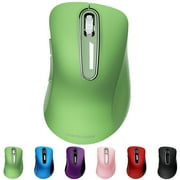 Wireless Mouse, 2.4GHz with USB Receiver, 1200 DPI Optical Tracking, 5 Buttons,Ambidextrous PC/Mac/Laptop -Mint