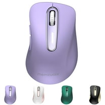 Wireless Mouse, 2.4GHz with USB Receiver, 1200 DPI Optical Tracking, 5 Buttons,Ambidextrous PC/Mac/Laptop -Purple