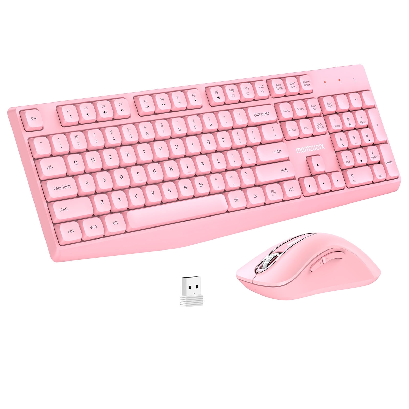 Wireless Keyboard and Mouse Combo, memzuoix 2.4G Full Size Keys ...