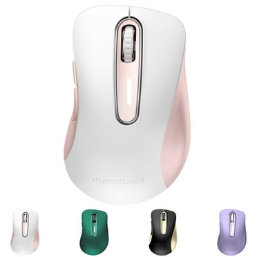 Wireless Mouse, 2.4GHz with USB Receiver, 1200 DPI Optical Tracking, 5 Buttons,Ambidextrous PC/Mac/Laptop - Red