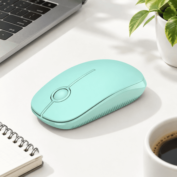 Wireless Mouse 2.4g Slimputer Laptop Mint Green