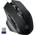 Wireless Mouse 700mAh Large Ergonomic Rechargeable 2.4G Optical PC