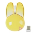 thumbnail image 1 of Wireless Mouse Bluetooth Cute Bunny Shape Small Quiet USB Optical Silent Funny Travel Cordless Mice for PC Laptop Desktop Computer Mac Macbook Air Pro Dell HP Chromebook Kids Women Men Gift, Yellow, 1 of 8