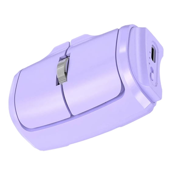 Wireless Mouse - Compact Ring Mouse with Dual-Mode 2.4G+Bt Mice Compatible with Multiple Systems Horizontal and Ver