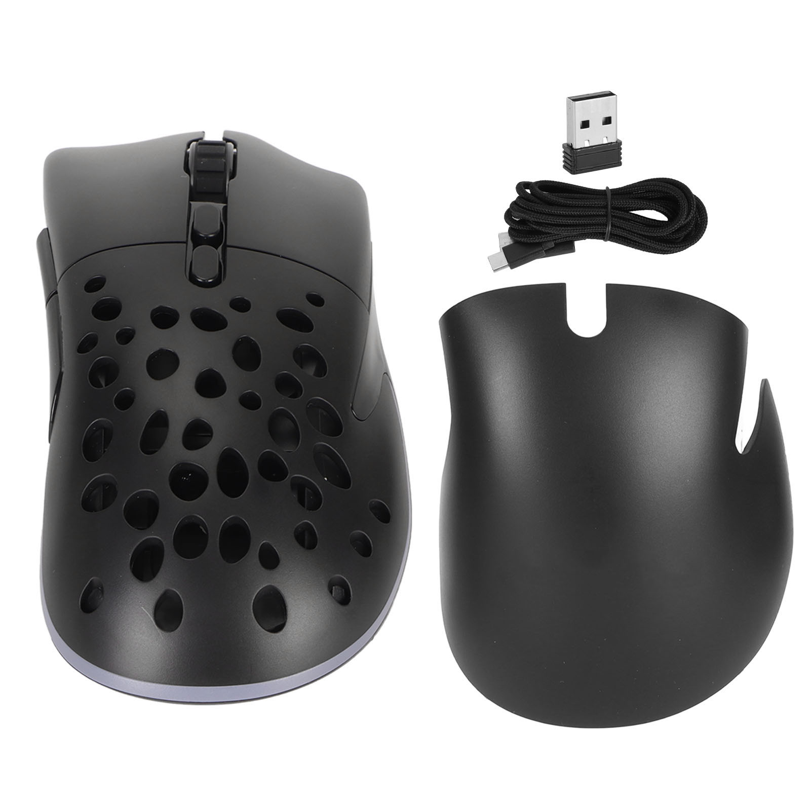 Wireless Mouse Dual Mode Programmable Keys RGB Backlit Adjustable DPI ...