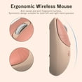 thumbnail image 1 of Wireless Mouse, Ergonomic Mouse, Wireless Compact Silent Mouse with Cute Rabbit Designs, Silent Mouse with USB Nano Receiver for Computer, Coffee, 1 of 5