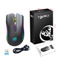 thumbnail image 1 of Wireless Mouse, Ergonomic RGB Luminous Wireless Silent Mouse, 2.4GHz USB Adjustable DPI Rechargeable Wireless Mouse for Computer PC Laptop, 1 of 8