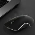 thumbnail image 1 of Wireless Mouse, Fashionable and Stylish 2.4GHz Mute Computer Mice with USB Receiver, Rechargable Wireless USB Mouse,Three Levels of DPI Adjustable, for Laptop, PC, Desktop, Macbook(Black), 1 of 6