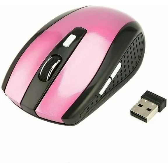 Wireless Mouse - For Laptop, 2.4Ghz With Pink