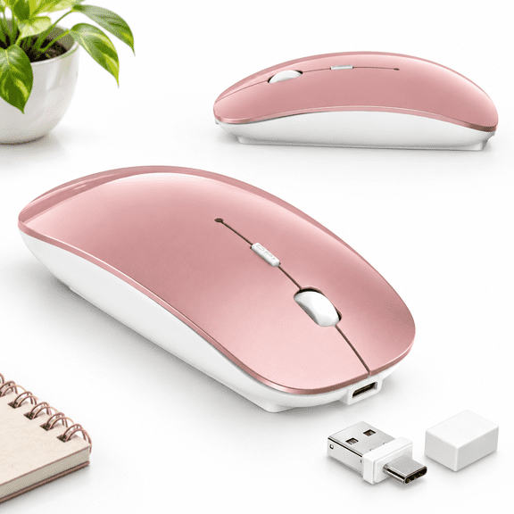Wireless Mouse Forbook & Ipad Anti-sleep Activity Mode Rose