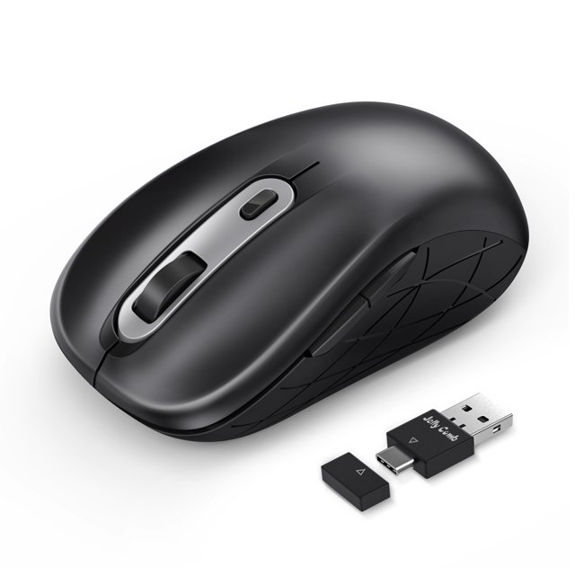 Jelly Comb Wireless Mouse, USB C, Silent Ergonomic, 3 DPI, Mac OS