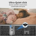 thumbnail image 1 of Wireless Mouse and Keyboard Combo, Silent Full-Size Computer Keyboard with Calculator Button, 2400 DPI Mouse, Quiet Click, Slim Cordless USB Set for Laptop PC Windows Mac - Space Grey, 1 of 4