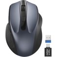 thumbnail image 1 of Wireless Mouse for Laptop, 2.4GHz Computer with USB-A&USB-C Receiver, Office Cordless Mice 6 Buttons & 3 Level DPI Small to Medium Hands, Compatible PC, Desktop, Tablet, 1 of 4