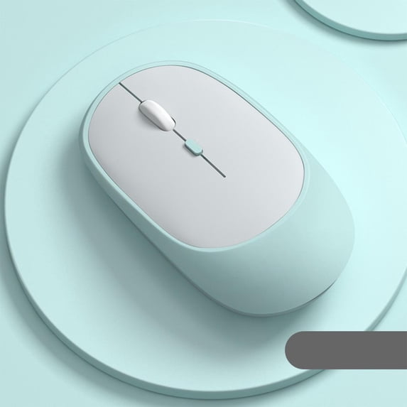 Wireless Mouse for Laptop, 2.4GHz Mute Portable Computer Mouse with USB Receiver, Ergonomic Design Comfortable to Grip, for Laptop, PC, Computer(Mint Green)
