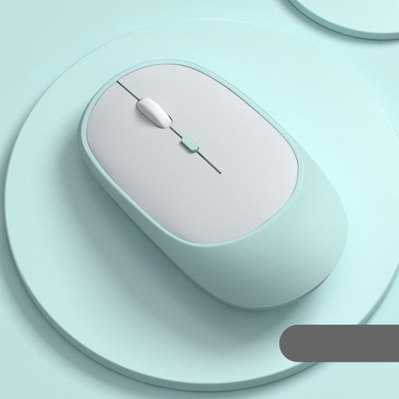 Wireless Mouse for Laptop, 2.4GHz Mute Portable Computer Mouse with USB Receiver, Ergonomic Design Comfortable to Grip, for Laptop, PC, Computer(Mint Green)