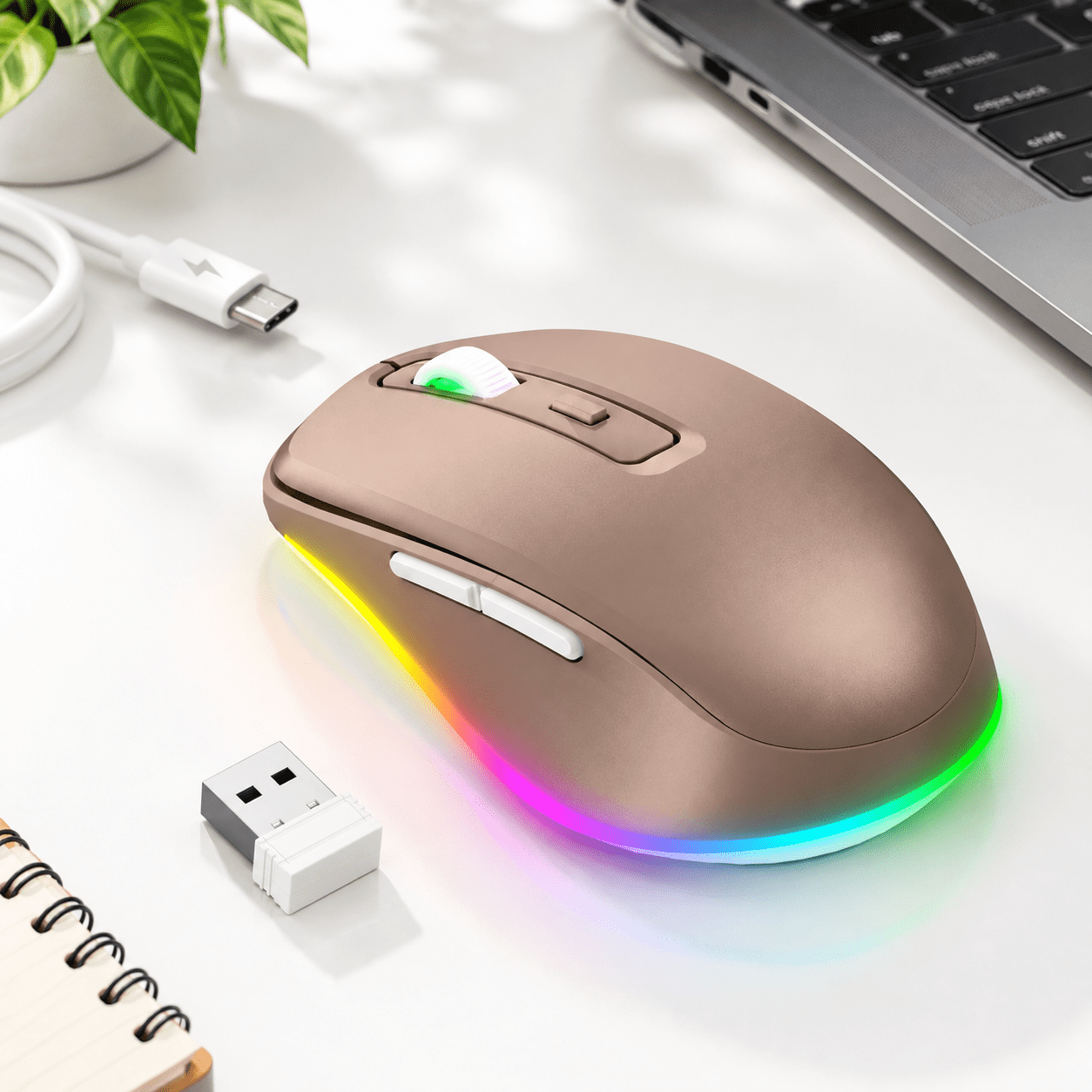 Wireless Mouse Led With Built-in Mover - Walmart.com