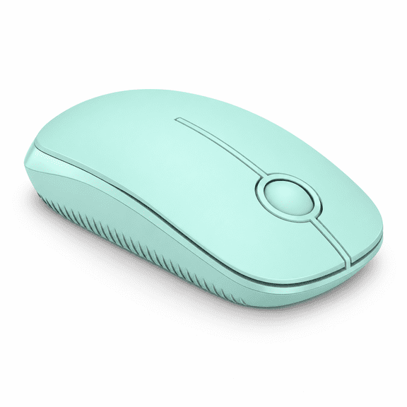 Wireless Mouse, Mint Green, 2.4 GHz Slim Portable Laptop Desktop Computer Mouse