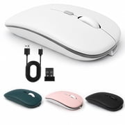 Wireless Mouse, Mouse for Laptop, Bluetooth Mouse, White