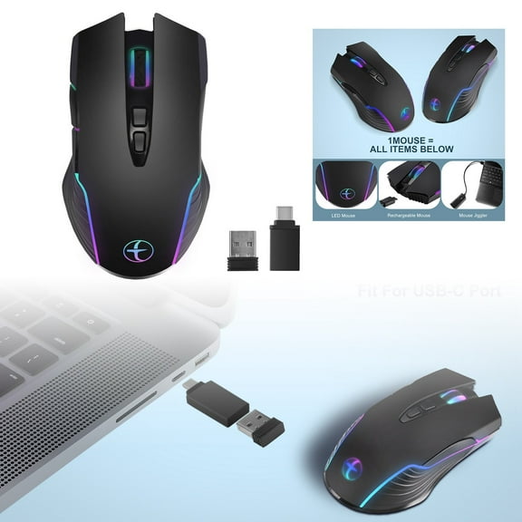 Wireless Mouse Mover, Prevents Screen Lock, Simulates Movement, Improves Work Efficiency, for Windows Mac