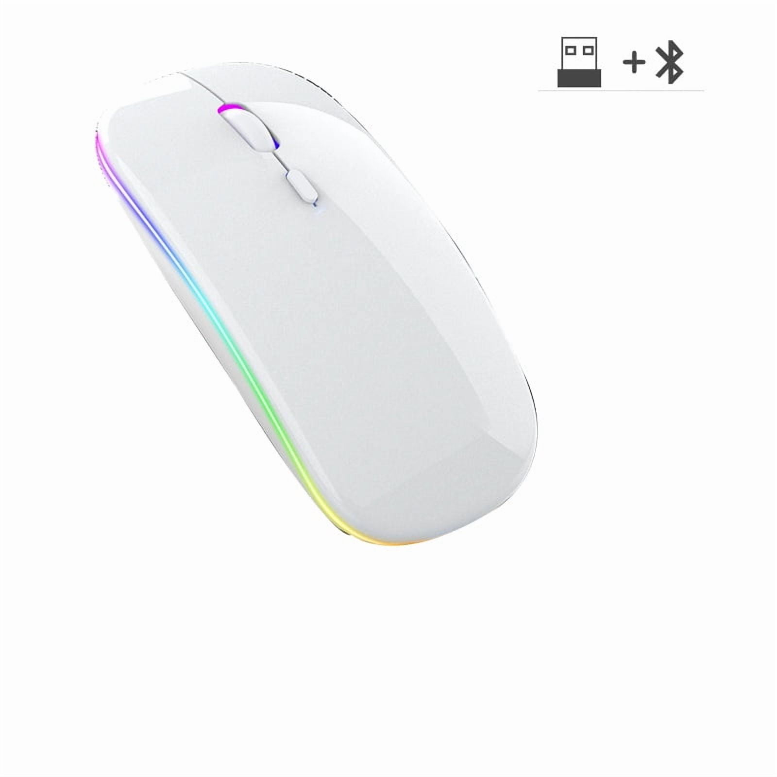 Wireless Mouse RGB Rechargeable Bluetooth Mice Wireless Computer Mause LED Backlit Ergonomic Gaming Mouse for Laptop PC