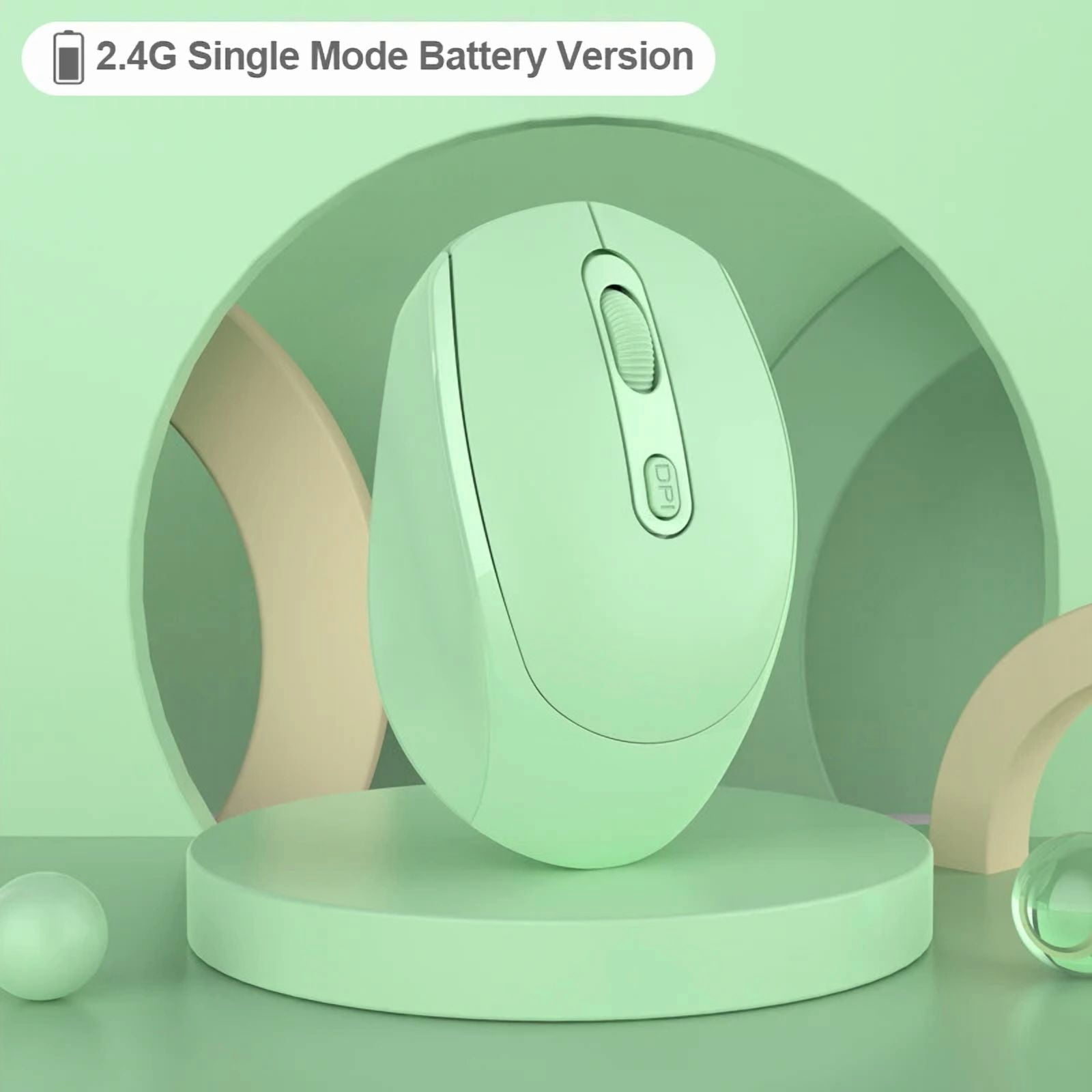 Wireless Mouse Rechargeable Mouse Dual Modes Bluetooth-compatible 2.4G ...