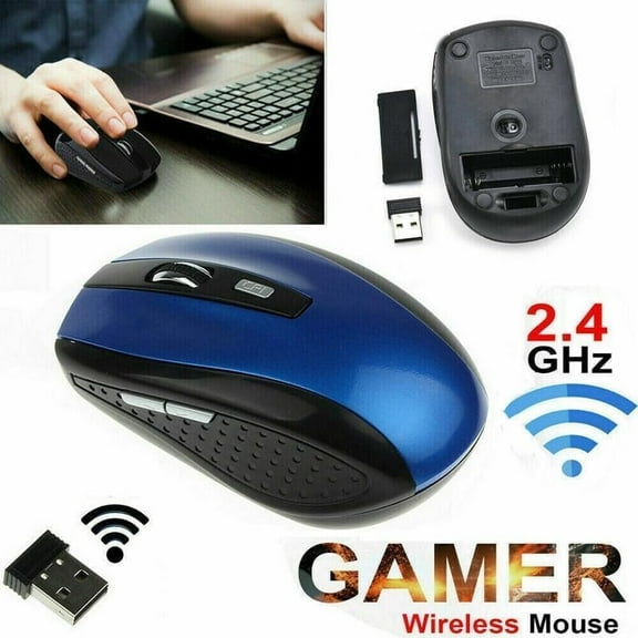 Wireless Mouse,Wireless Mouse for Laptop, PC, Chromebook, Mac, MacBook,for Office/Home/Desktop/Computer/Notebook(Blue)