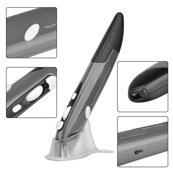 Wireless Mouse, Yannianjz Wireless Mouse, 2.4G Vertical Ergonomic Mouse, Pen Shape Mouse for Laptop, PC, Computer, Office, Home, Travel, Gaming, Presentation, Gift