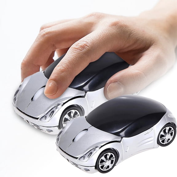 Wireless Mouse with Ergonomic Design for Laptop Notebook Car Grey