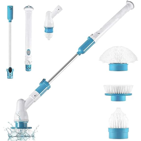 Wireless Multi-Function Electric Cleaning Brush,Hand-held Long Handle,Automatic Rotation Telescopic Cleaning,Bathroom Brushing,Floor Brush