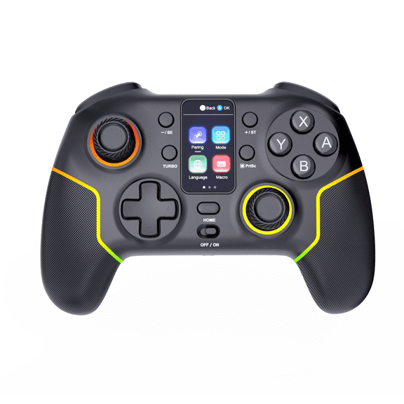 Wireless Multi-Platform Game Controller with Motion Sensing and Built-in Screen for Switch, PC, iOS and Android