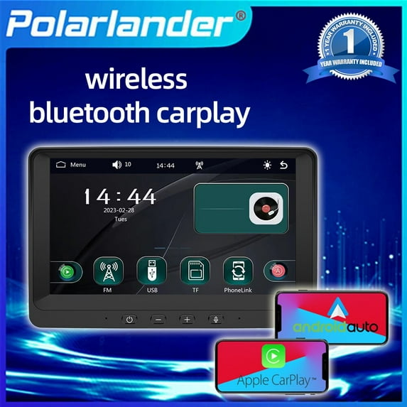 Wireless Multimedia Player Universal 7 Inch Touch Screen Multimedia Car Display Stereo Android Auto/Carplay Wireless Bluetooth5.0 For BMW Toyota Car