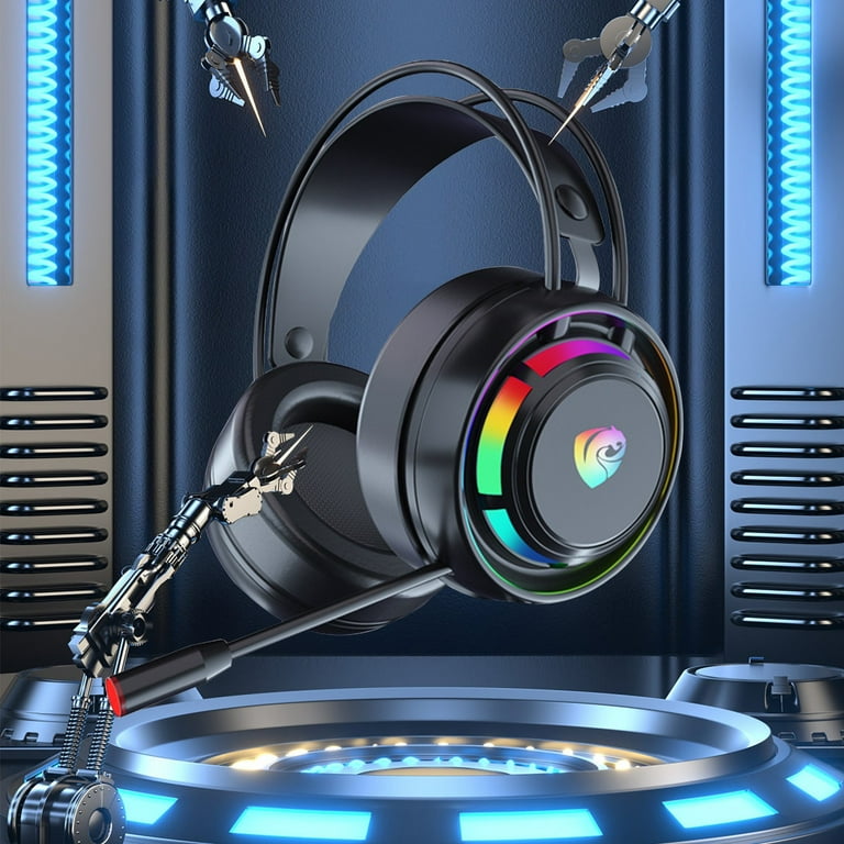 Wireless Music Bluetooth Headphones Gaming Headset Wired Dual Channel Desktop Computer Laptop with Mic Voice Headset Usb Headphones with Wires Wireless Headphone for Laptop with Mic Walmart