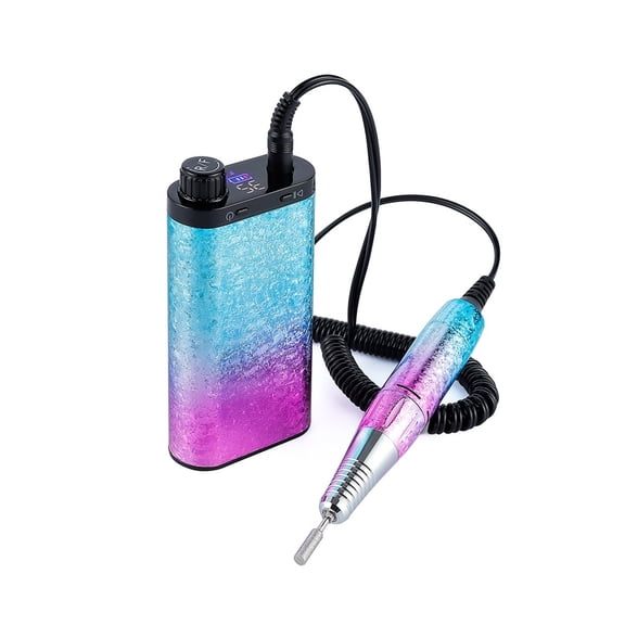 Wireless Nail Drill Machine 35000RPM Nail Drill Milling Cutter Rechargeable Nail Polisher Grinder Nail Art Manicure Equipment ,Lightweight and Portable