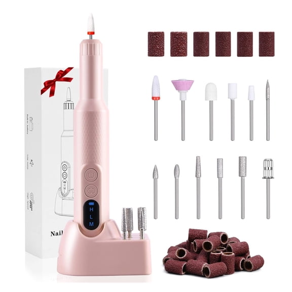 Wireless Nail Drill Machine, Cordless Electric Nail Drill Nail File, Portable Milling Cutter Manicure Sets, Gel Polish Remover Tool ,Easy to Operate