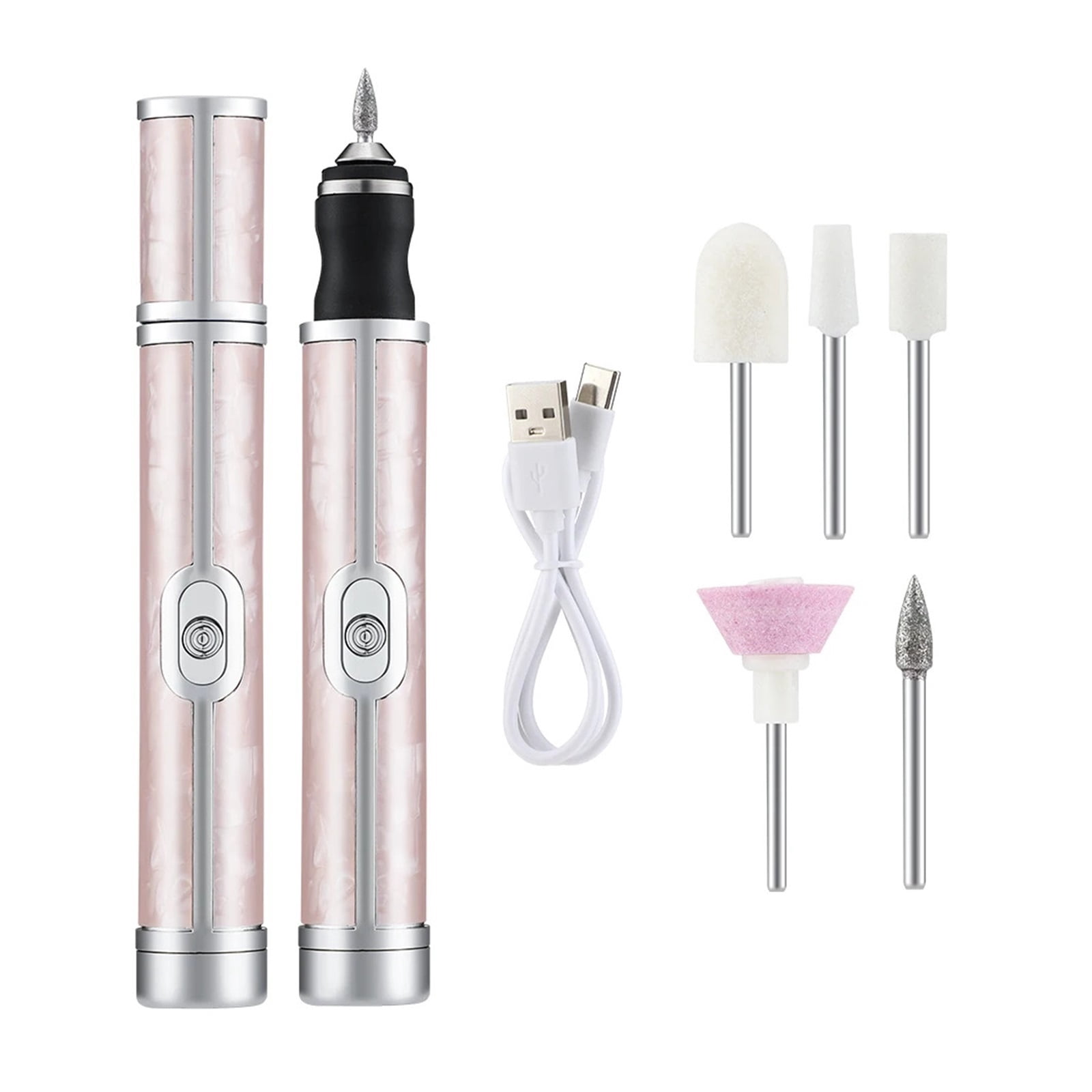 Wireless Nail Drill Pen USB Nail File Polishing Pen USB Rechargeable Nail Drill Machine Portable Manicure Drill Salon Tool
