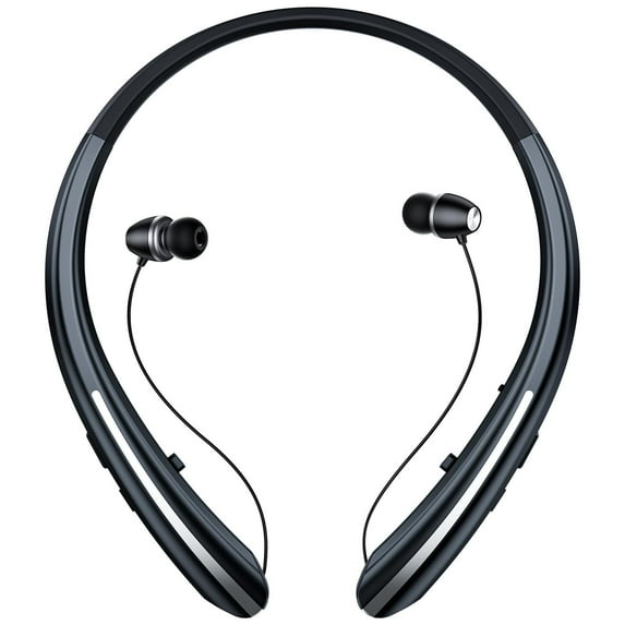 Wireless Neckband Earbuds, IPX5 Sweatproof Sports Headphones, Long Battery Life, Comfort Fit with Noise Cancelling Mic
