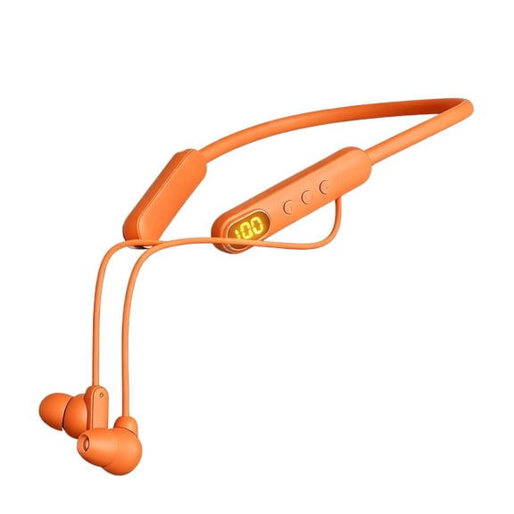 Wireless Neckband Headphones with Sweatproof Design, Tactile Controls, Ergonomic Fit, Bluetooth 5.3, Built-in Mic, for Gym, Running, and Hands-Free Calls