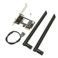 Wireless Network Card High Speed Tri Band Wireless Bluetooth 5.2 WiFi Card PC Network Card