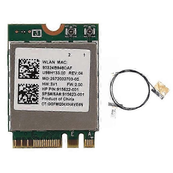 Wireless Network Card RTL8822BE 802.11AC 2.4G/5GHz WiFi Bluetooth 4.1 NGFF Wireless Adapter M.2 WIF