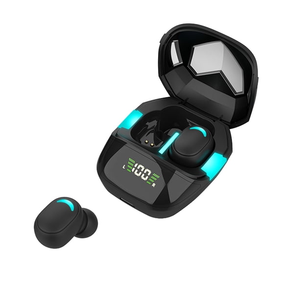 Wireless Noise Cancelling Workout Earbuds with Secure-Fit Wingtips, Up to 30-Hour Battery Life, Sweat & Water Resistant, IOS & Android Compatible