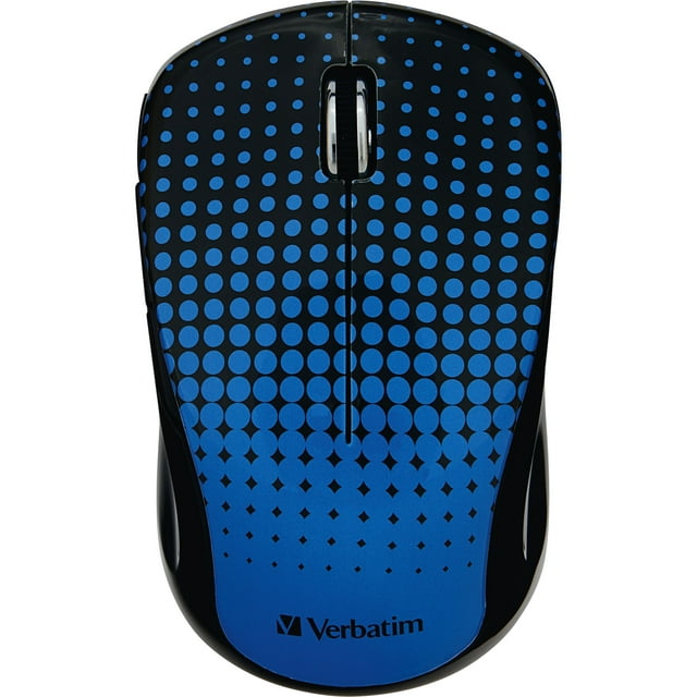Pre-Owned Wireless Notebook Multi-Trac Blue LED Mouse Dot Pattern
