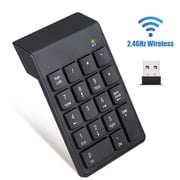 Wireless Number Pad,Numeric Keypad Numpad,18 Keys Financial Accounting Number Keyboard Extension for Data Entry in Excel for Laptop,PC,Desktop,Surface Pro,Notebook
