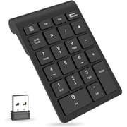 Wireless Number Pads, Numeric Keypad Numpad 22 Keys Portable 2.4 GHz Financial Accounting Number Keyboard Extensions 10 Key for Laptop, PC, Desktop, Surface Pro, Notebook