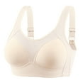 thumbnail image 1 of Wireless Nursing Bra for Maternity Women Ultra Comfort Push Up Tank Top Bralette Full Coverage Breathable Brasier, Beige, XL, 1 of 2