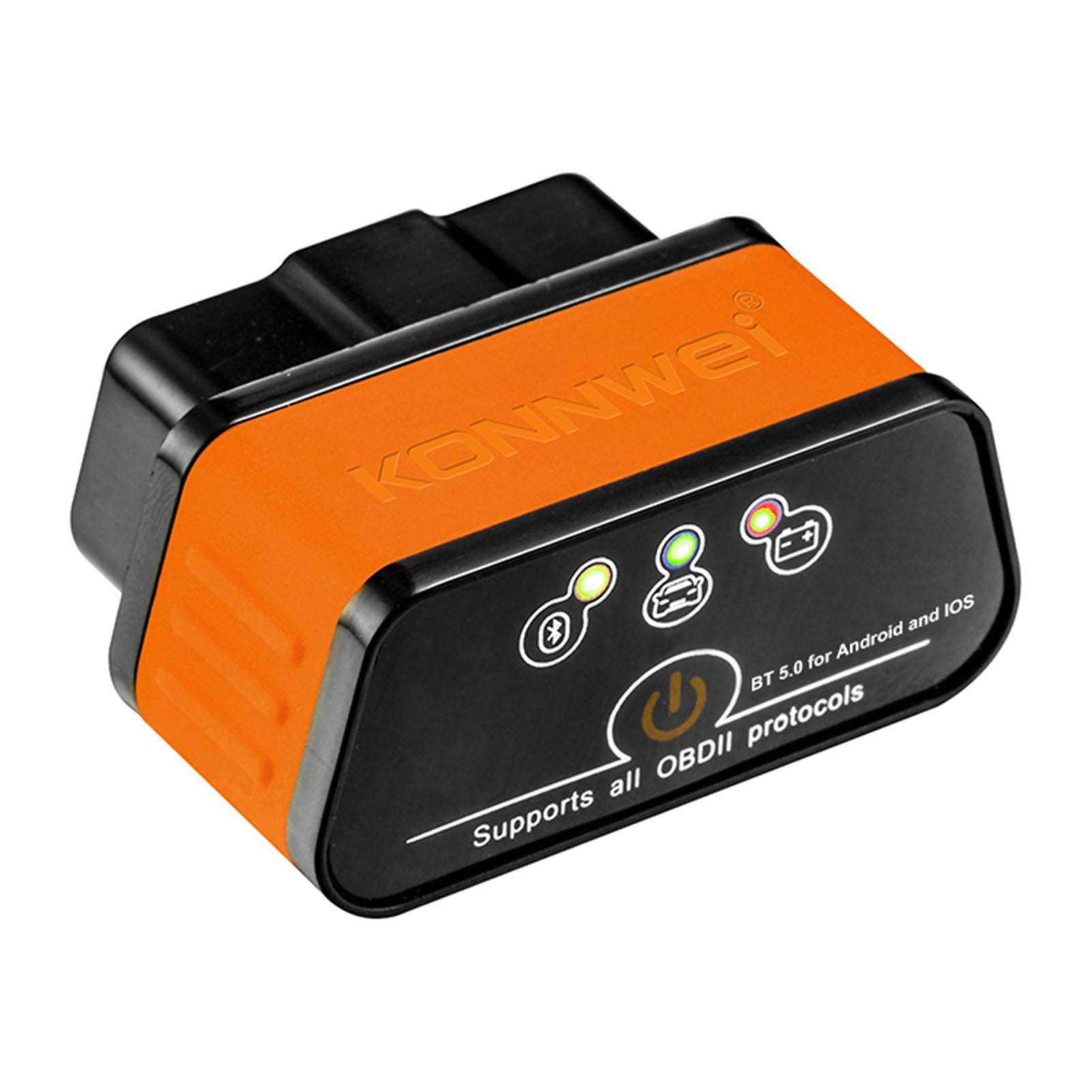 Wireless OBD-II Car Diagnostic Scan Tool - KONNWEI KW903 - Bluetooth 5. ...