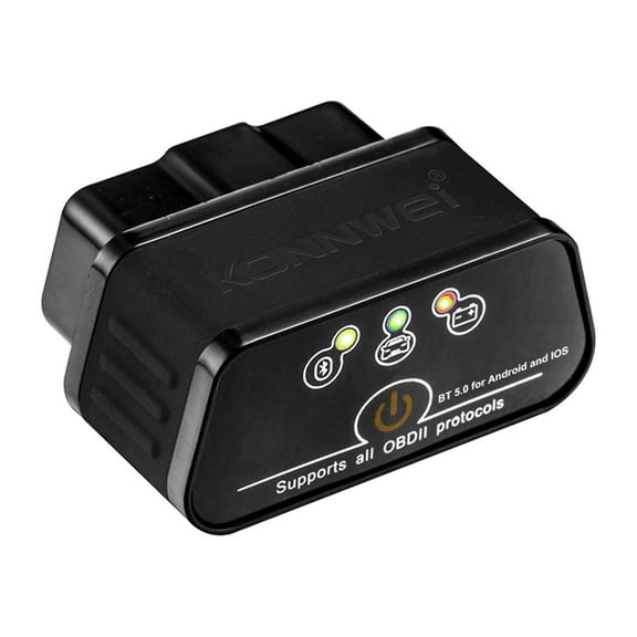 Wireless OBD-II Car Diagnostic Scanner - KONNWEI KW903 - Bluetooth 5.0 - Compatible with IOS and Android - Car Tester & Scanner