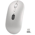 thumbnail image 1 of Wireless Office Mouse with Battery Level Visible, Ultra Slim 2.4G Rechargeable 1600 DPI for PC/MacBook, 1 of 9