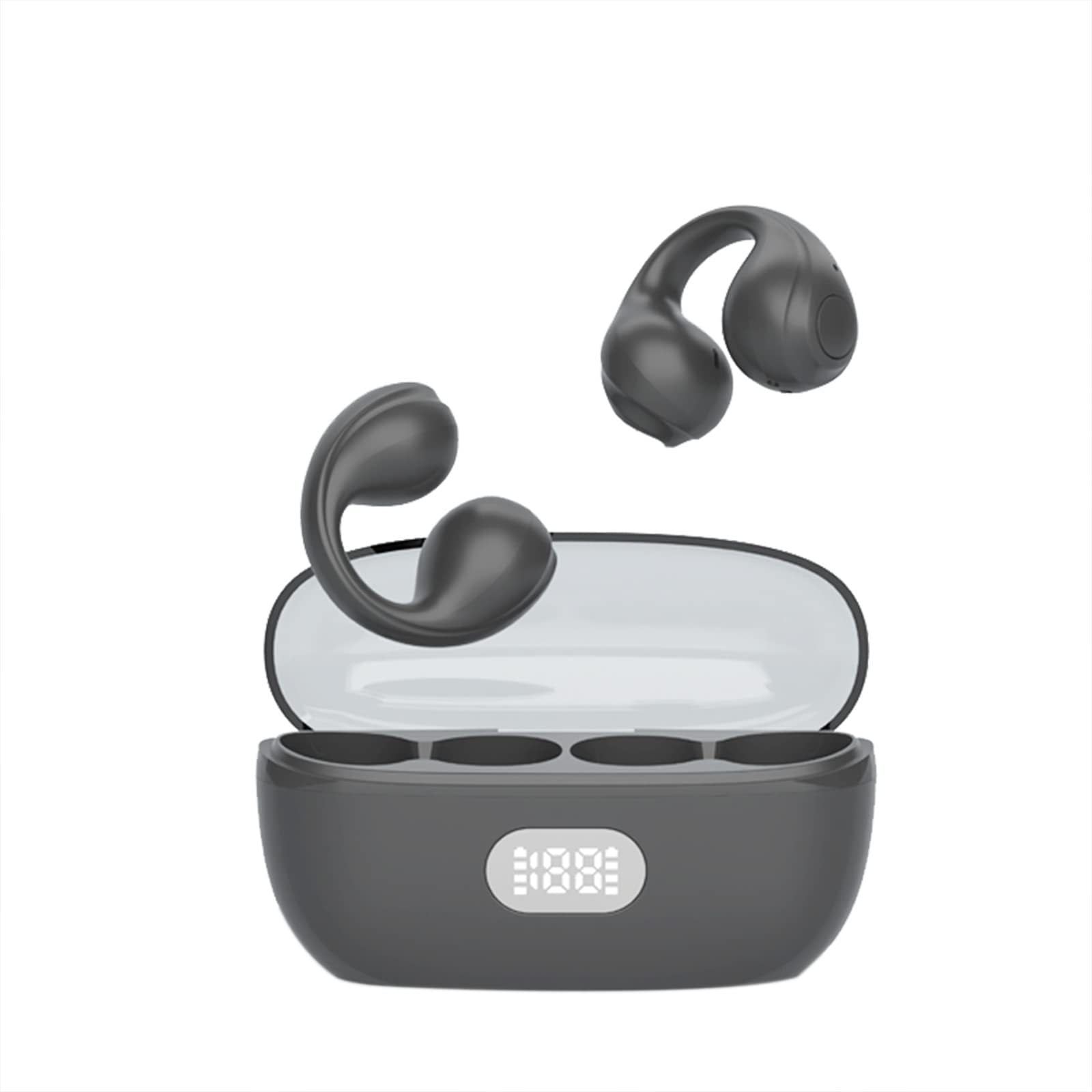 Wireless Open Ear Ear Clip On Bone Conduction Headphones Headset Bluetooth Earclip Open Ear Air