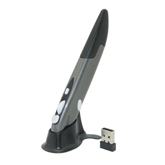 Wireless Optical Pocket Pen Mouse, 2.4G USB Wireless Optical Pen Mouse 800/1200/1600 DPI Adjustable Handwriting Mini Air Mouse Mice for PC Laptop Notebook Computer Mac