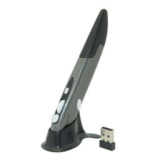 Wireless Optical Pocket Pen Mouse, 2.4G USB Wireless Optical Pen Mouse 800/1200/1600 DPI Adjustable Handwriting Mini Air Mouse Mice for PC Laptop Notebook Computer Mac